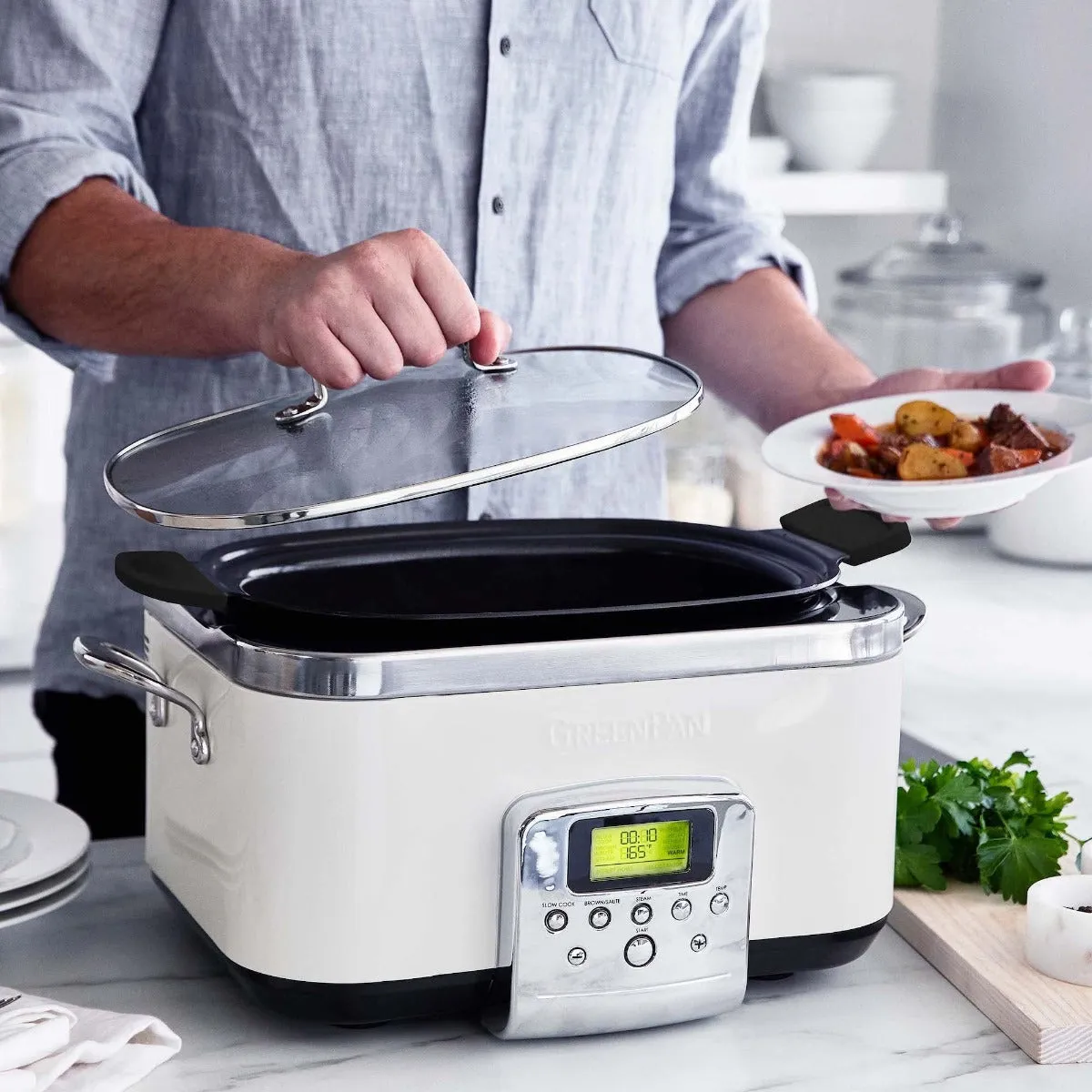 Elite 6-Quart Slow Cooker | Cloud Cream