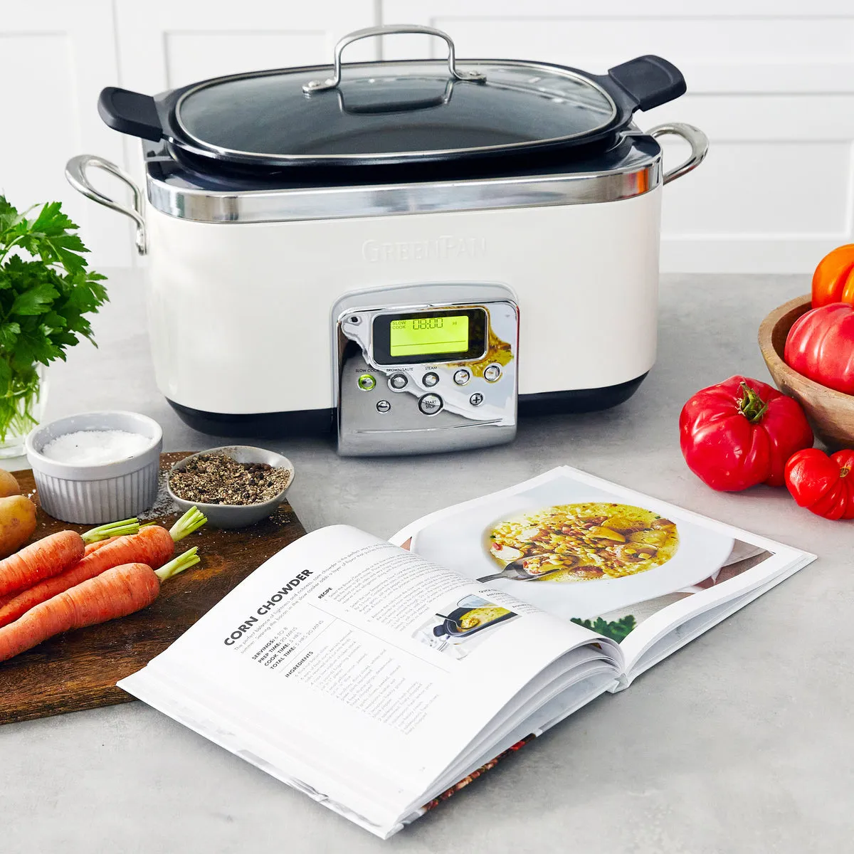 Elite 6-Quart Slow Cooker | Cloud Cream
