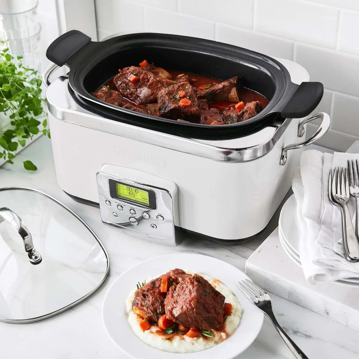 Elite 6-Quart Slow Cooker | Cloud Cream