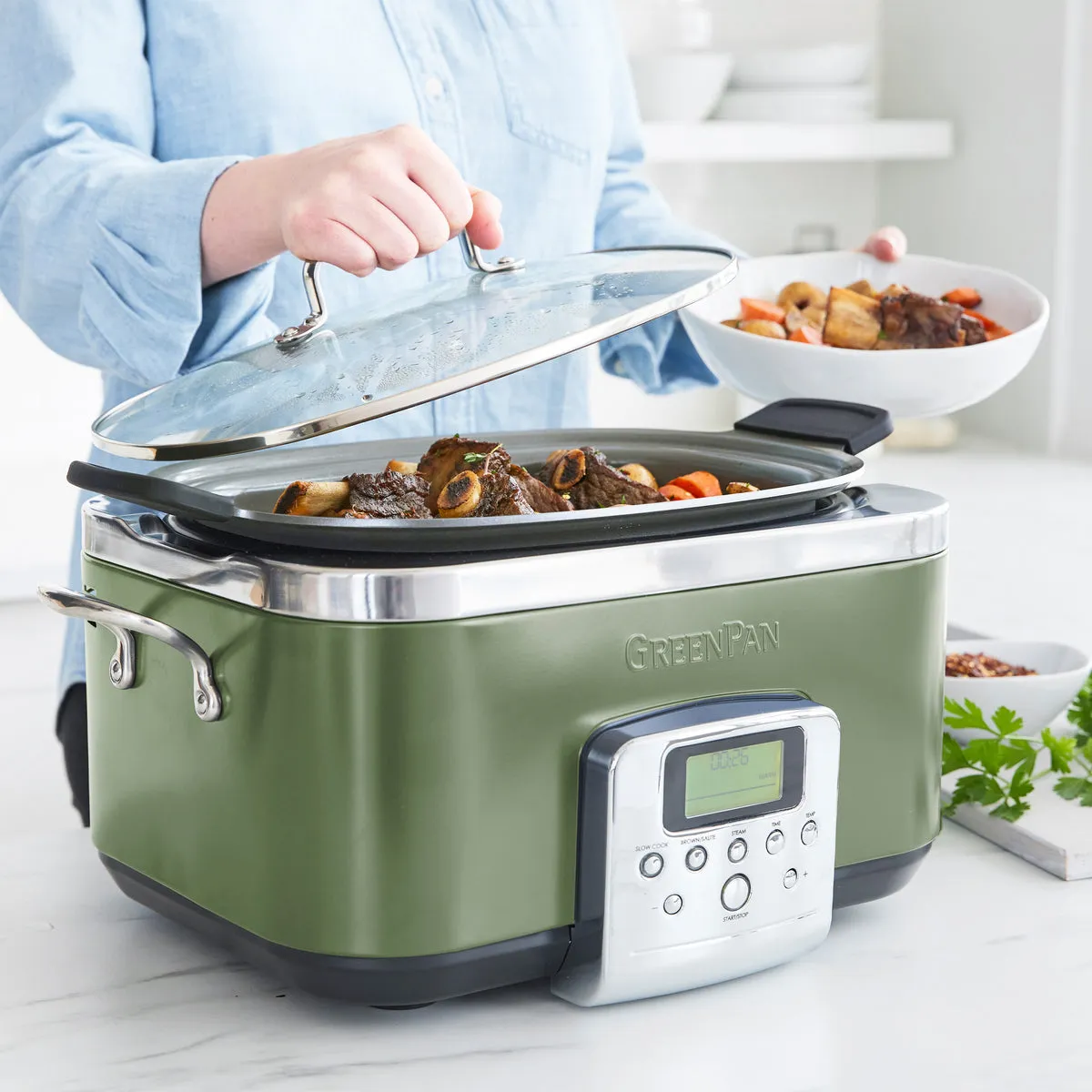 Elite 6-Quart Slow Cooker | Sage