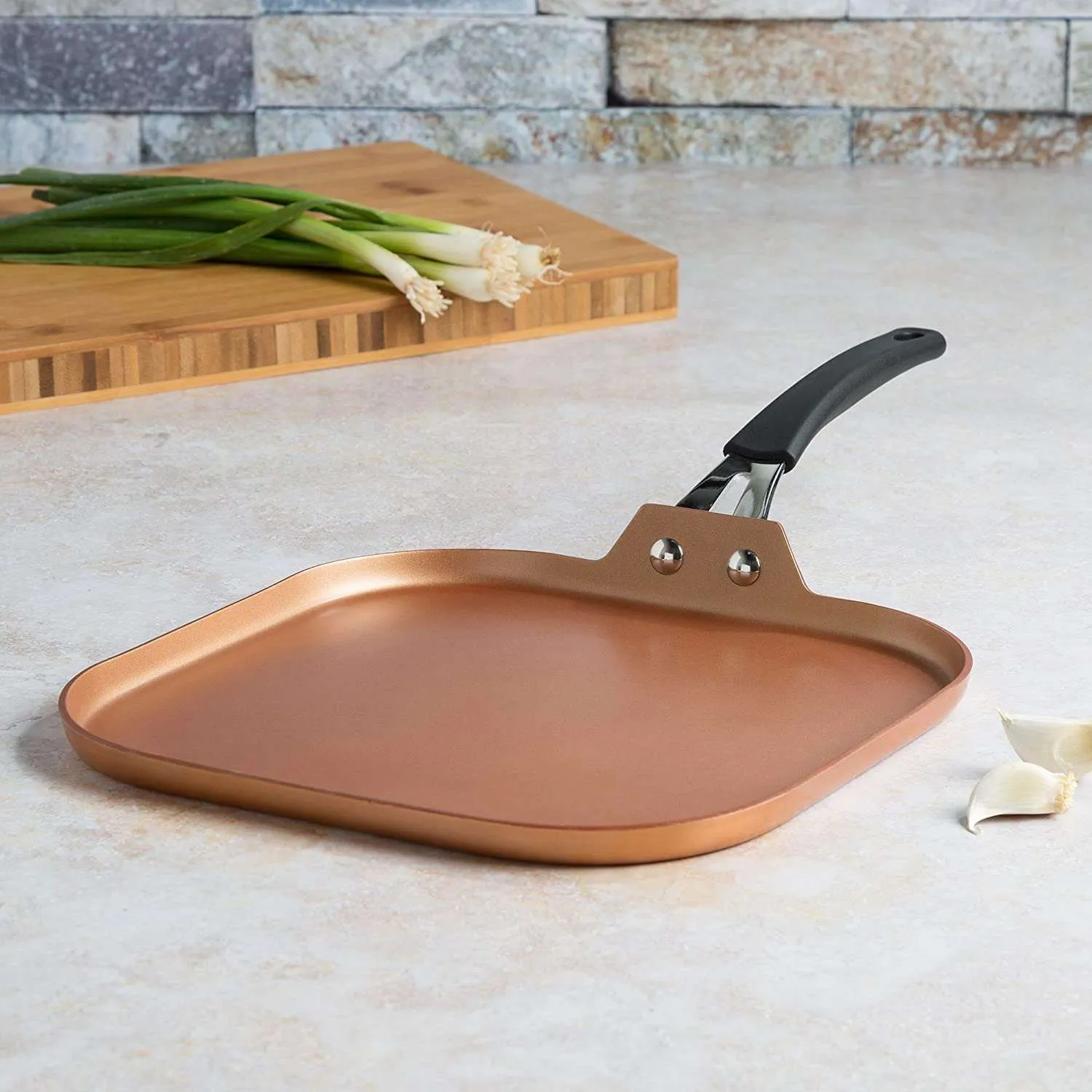 Endure Titanium Guard Non-Stick Griddle Pan, 11 Inch