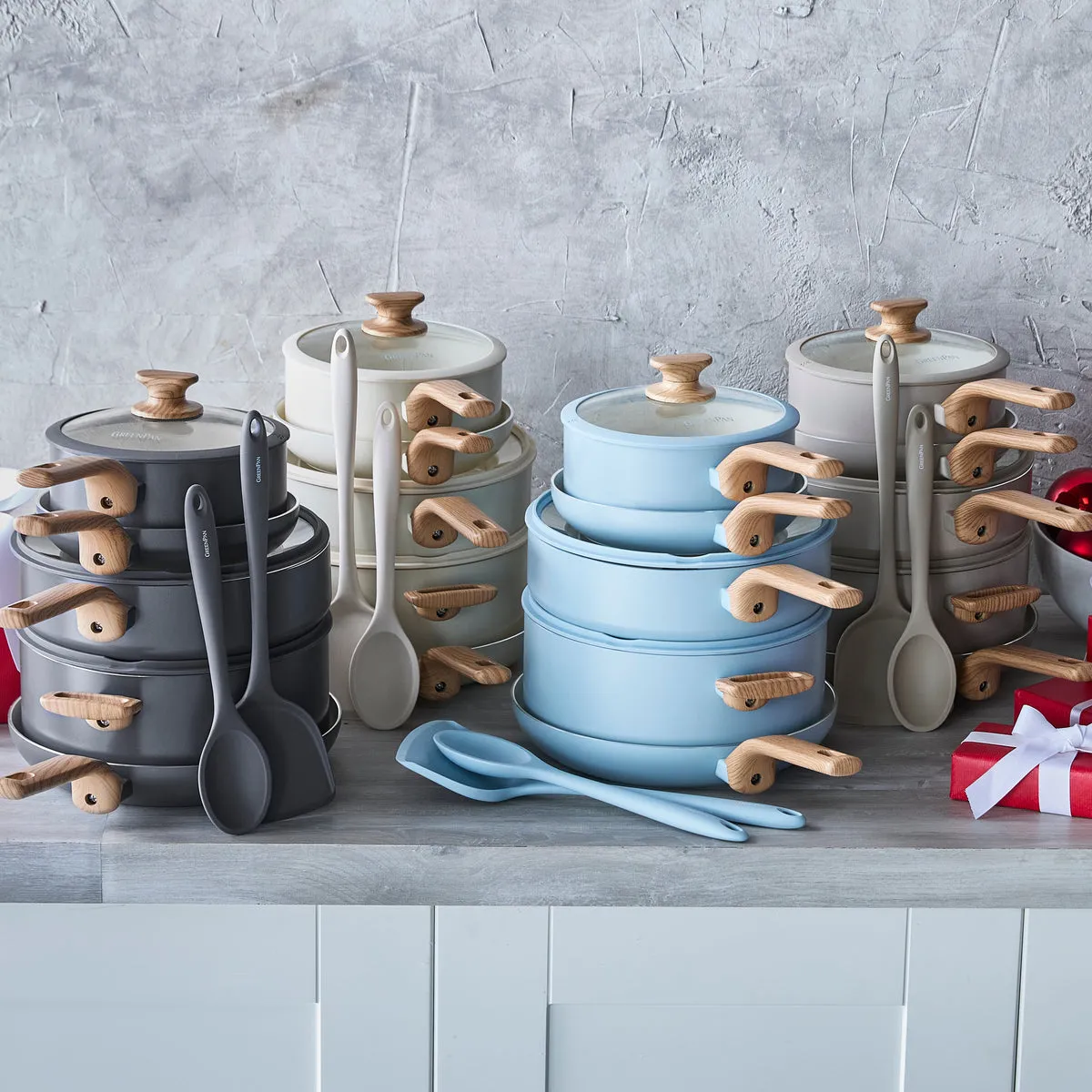 Essence Ceramic Nonstick 10-Piece Cookware Set | Blue Haze