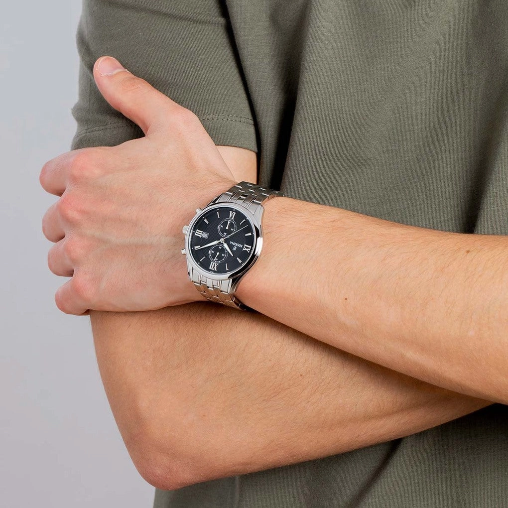 Festina Timeless Chronograph Stainless Steel Chronograph Mens Watch I Model F6854/8 Quartz Movement