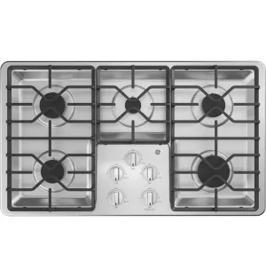 GE Stainless Steel 36" Gas Cooktop - JGP3036SLSS