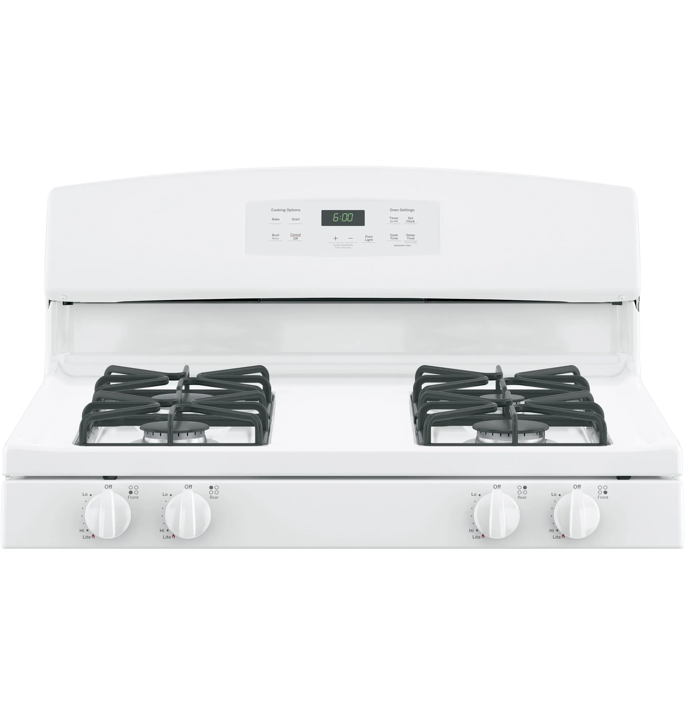 GE White Freestanding Gas Range (5.0 Cu. Ft.) - JCGBS60DEKWW