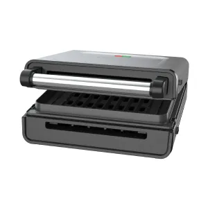 George GRS6090BX Foreman Contact Smokeless - Ready Grill, Stainless Steel