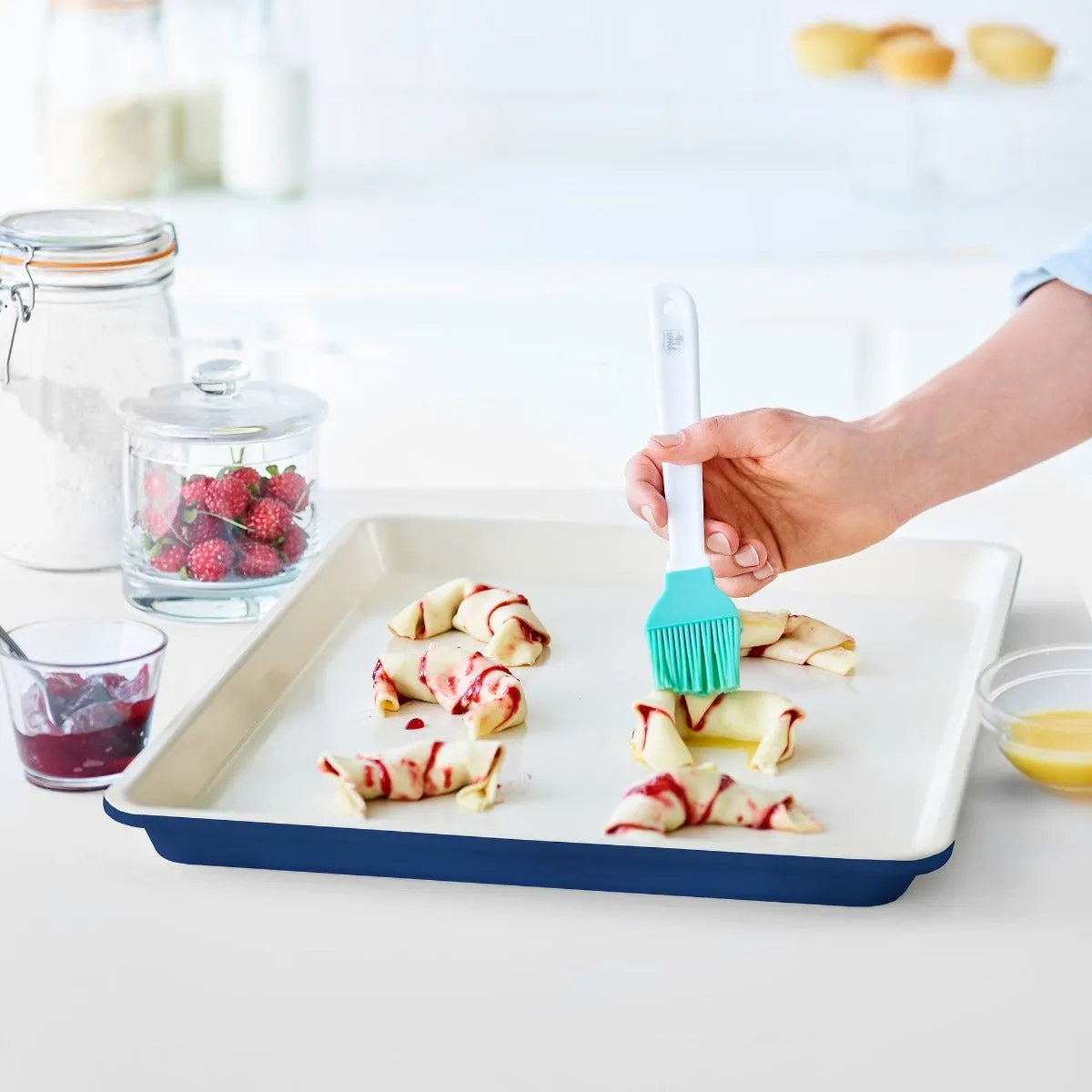 GreenLife Ceramic Nonstick 18" x 13" Cookie Sheet | Navy
