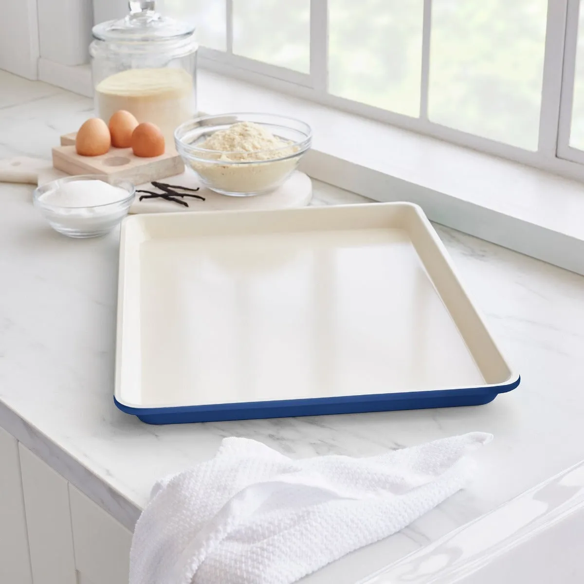 GreenLife Ceramic Nonstick 18" x 13" Cookie Sheet | Navy
