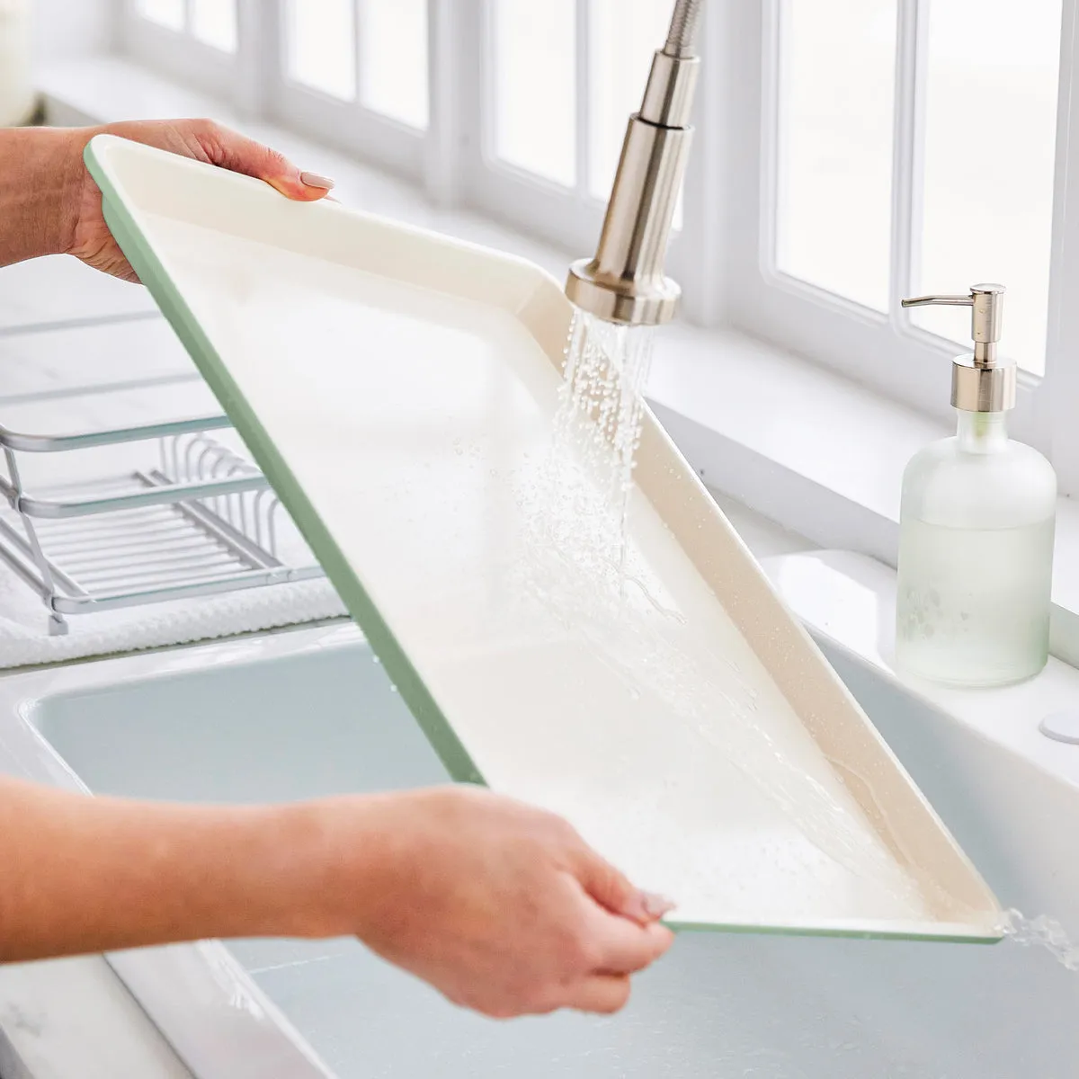 GreenLife Ceramic Nonstick 18" x 13" Cookie Sheet | Sage Green