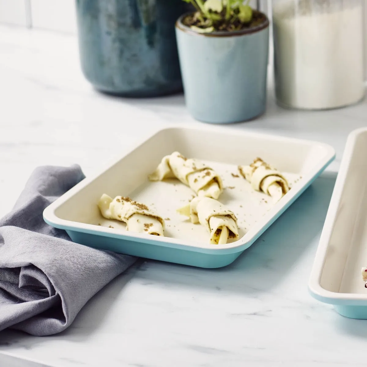 GreenLife Ceramic Nonstick 9" x 7" Cookie Sheet Set