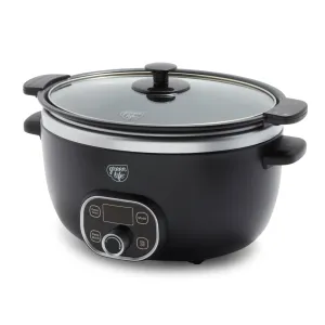 GreenLife Healthy Duo 6-Quart Slow Cooker | Black