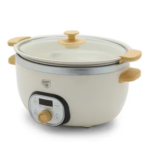 GreenLife Healthy Duo 6-Quart Slow Cooker | Cream