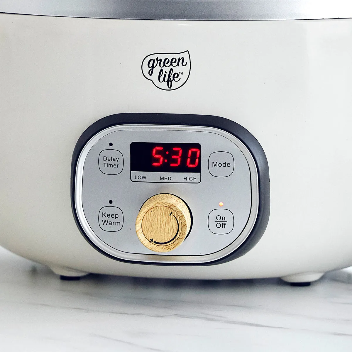 GreenLife Healthy Duo 6-Quart Slow Cooker | Cream