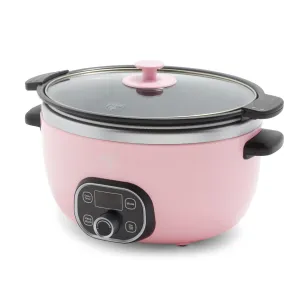 GreenLife Healthy Duo 6-Quart Slow Cooker | Pink