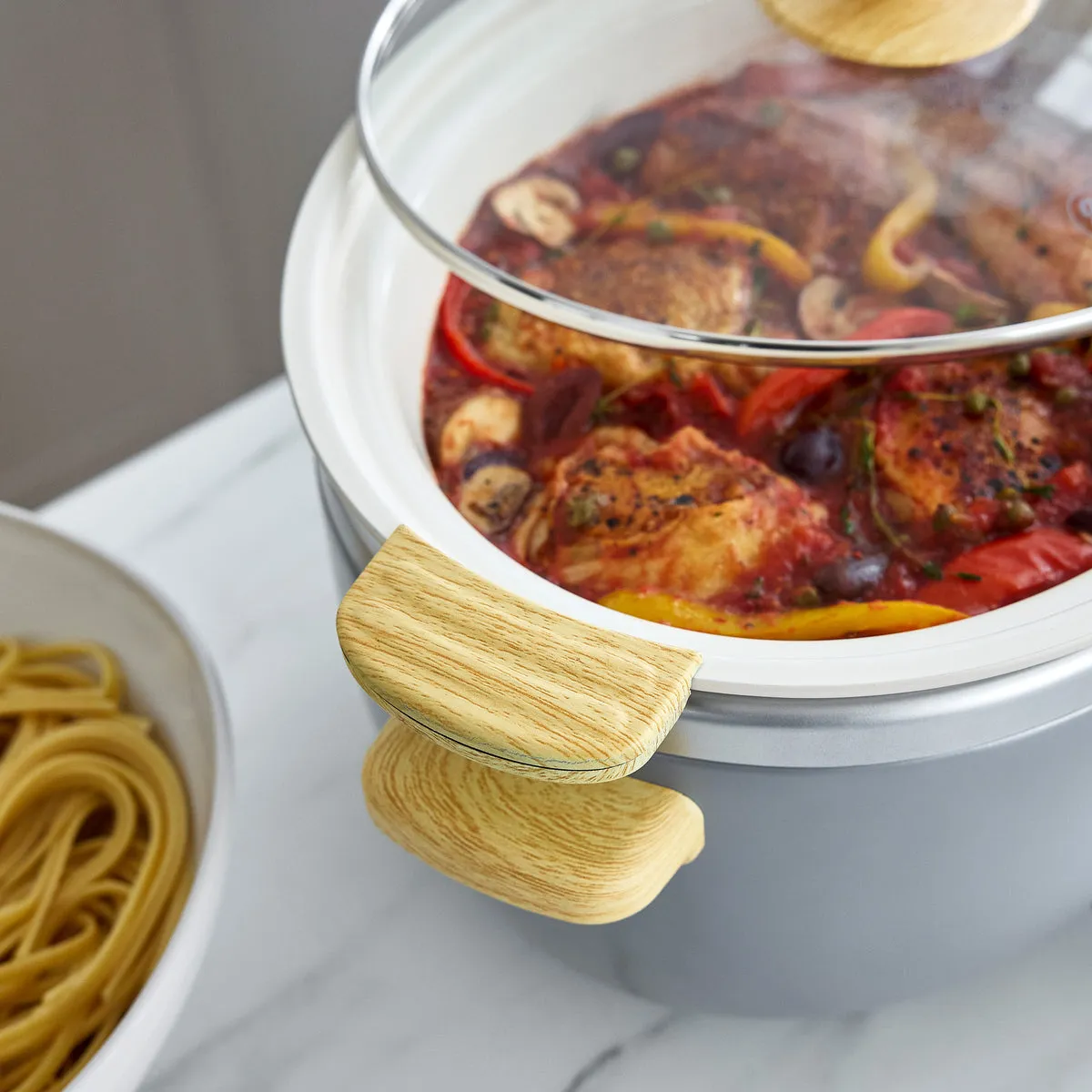 GreenLife Healthy Duo 6-Quart Slow Cooker | Quartz Gray