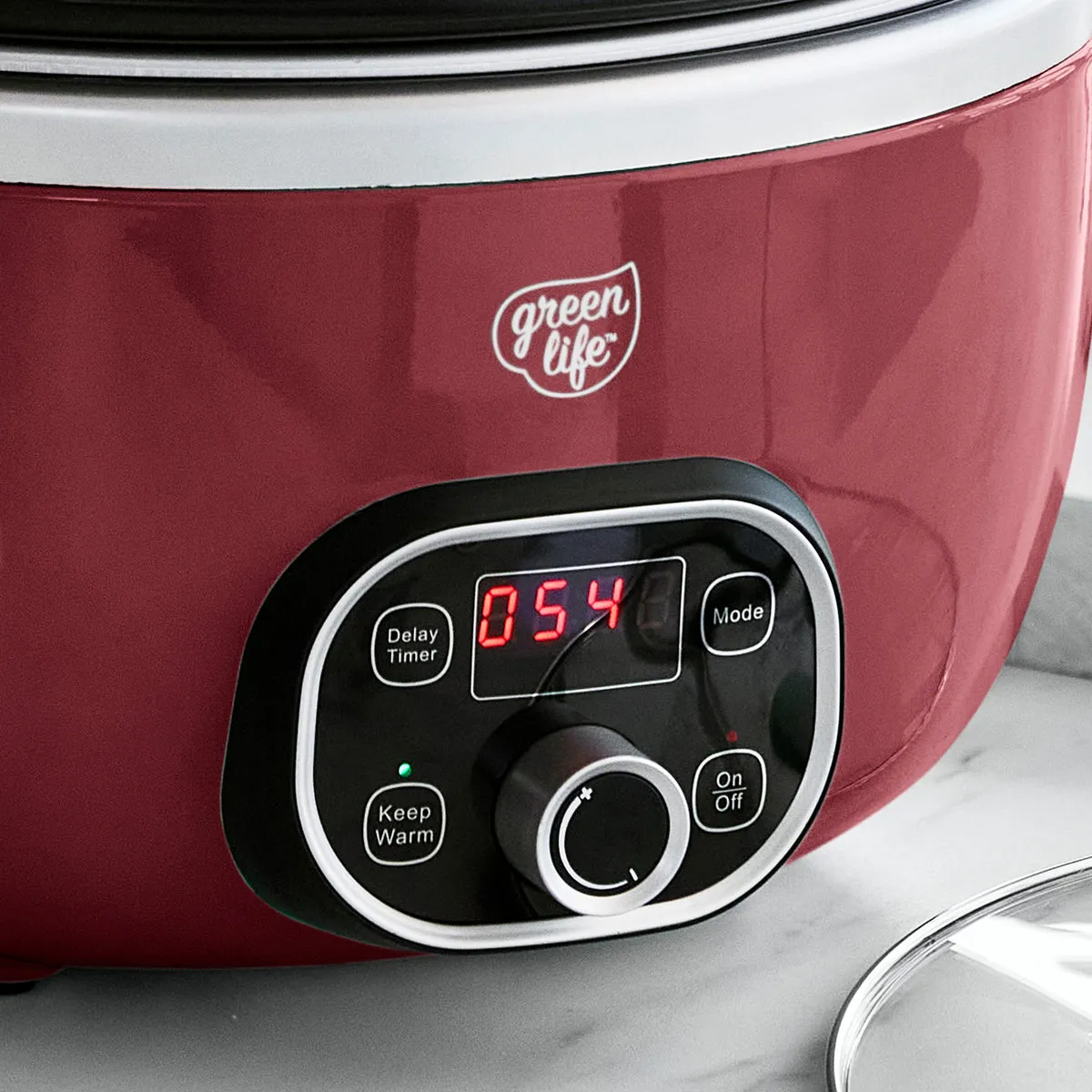 GreenLife Healthy Duo 6-Quart Slow Cooker | Red