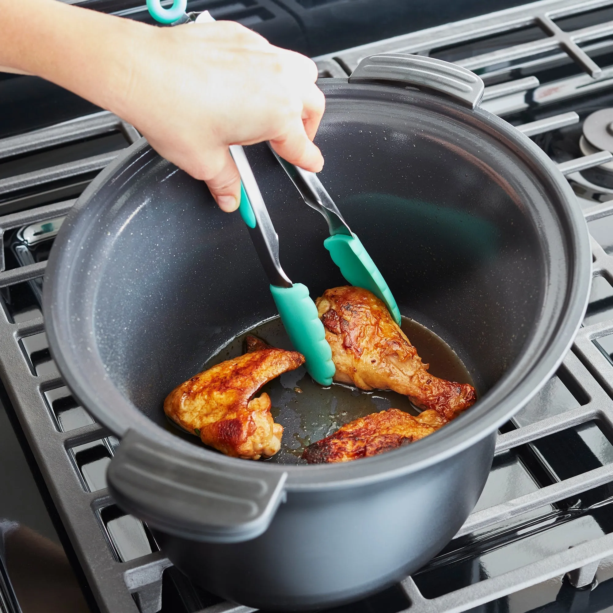 GreenLife Healthy Duo 6-Quart Slow Cooker | Turquoise