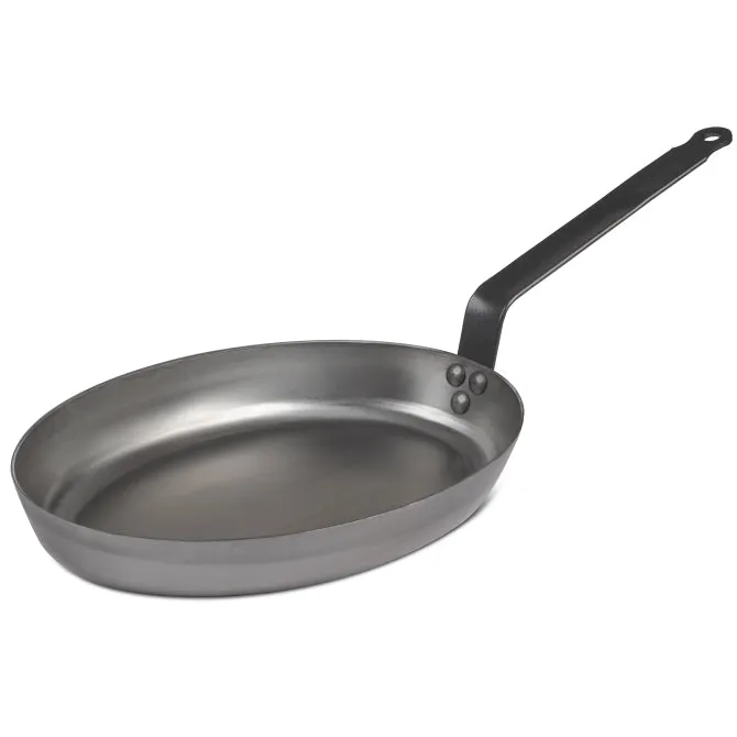 Heavy Oval French Steel Fry Pan