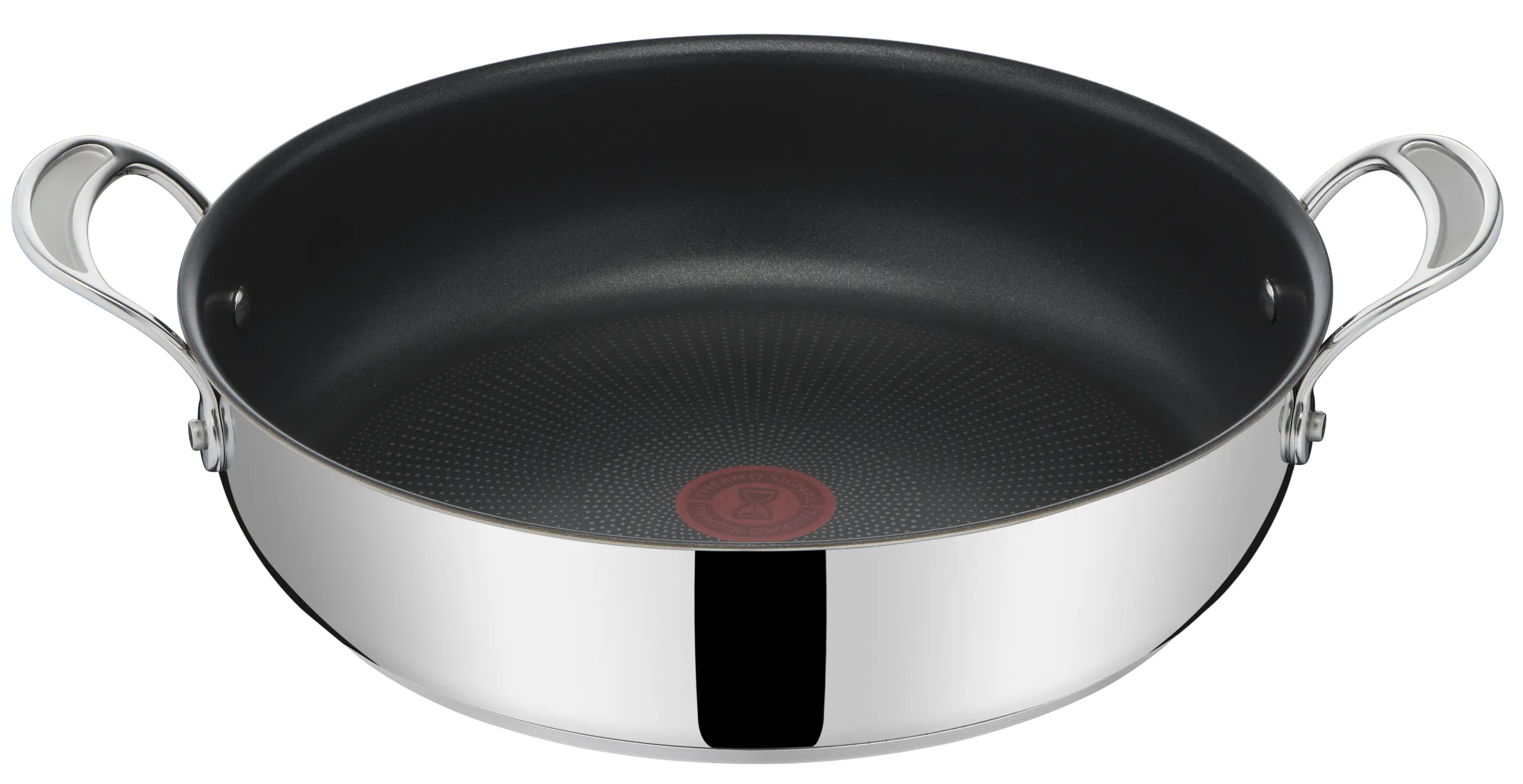 Jamie Oliver by Tefal Cooks Classic Stainless Steel Non-stick Induction Shallowpan 30cm   Lid
