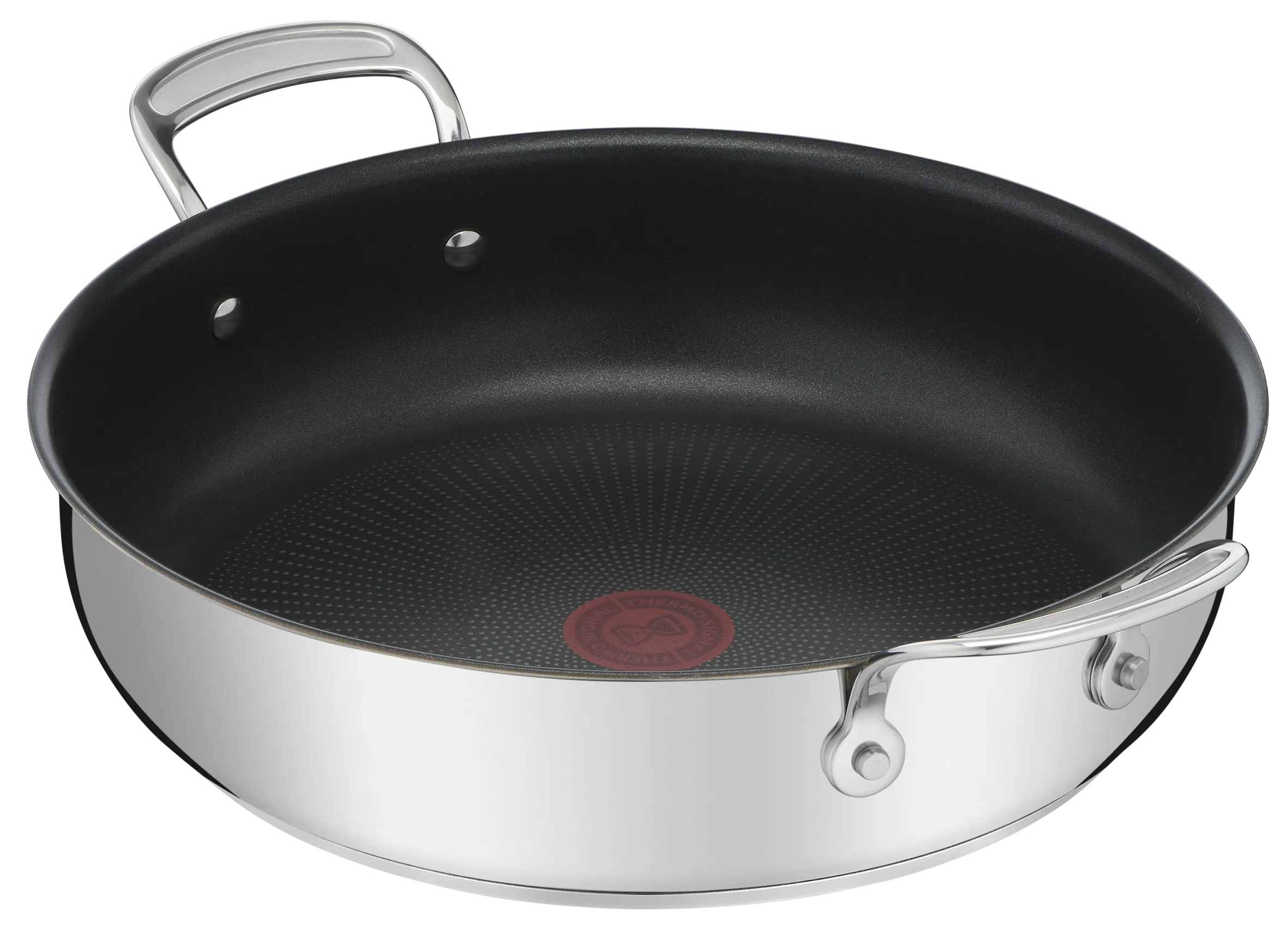 Jamie Oliver by Tefal Cooks Classic Stainless Steel Non-stick Induction Shallowpan 30cm   Lid