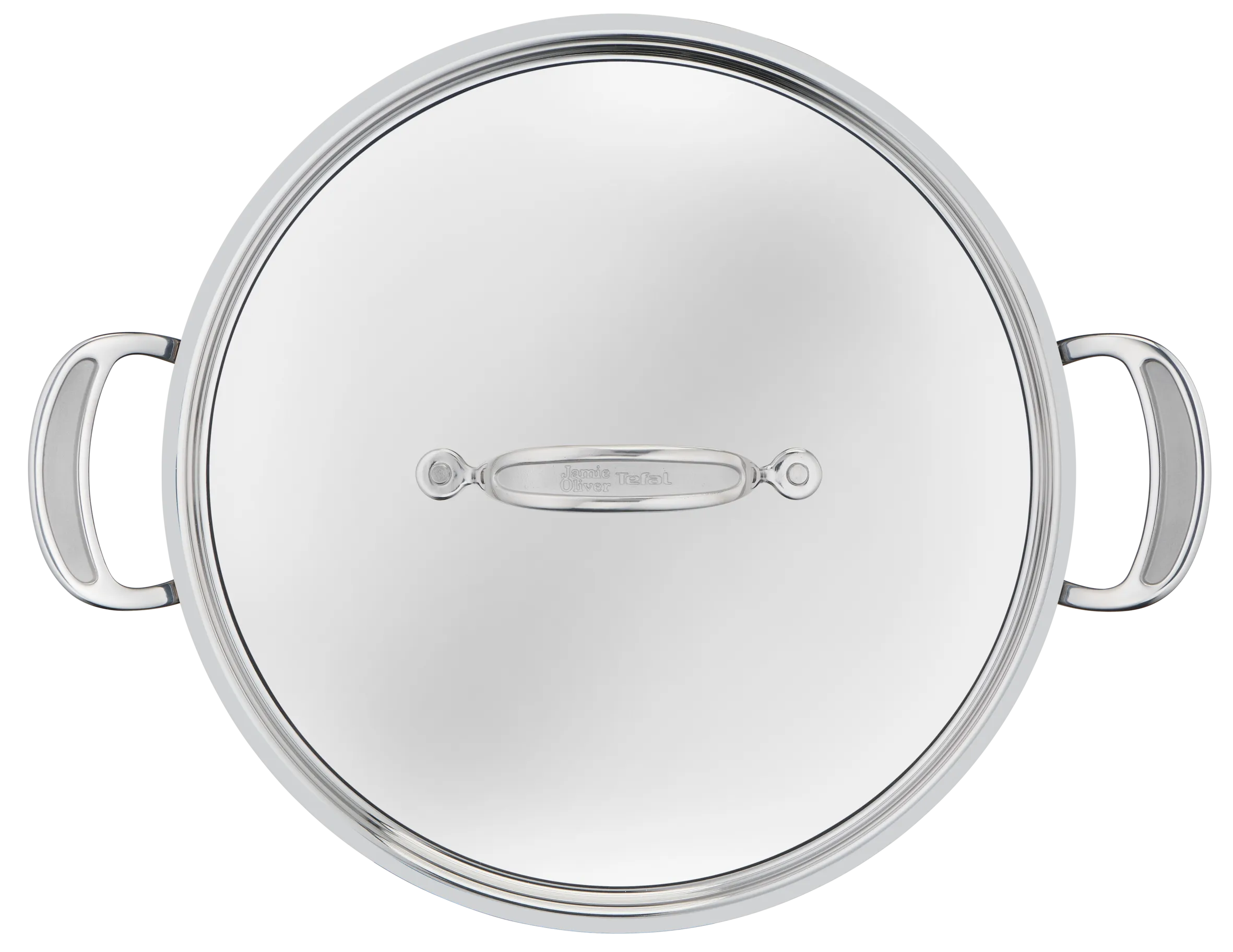 Jamie Oliver by Tefal Cooks Classic Stainless Steel Non-stick Induction Shallowpan 30cm   Lid