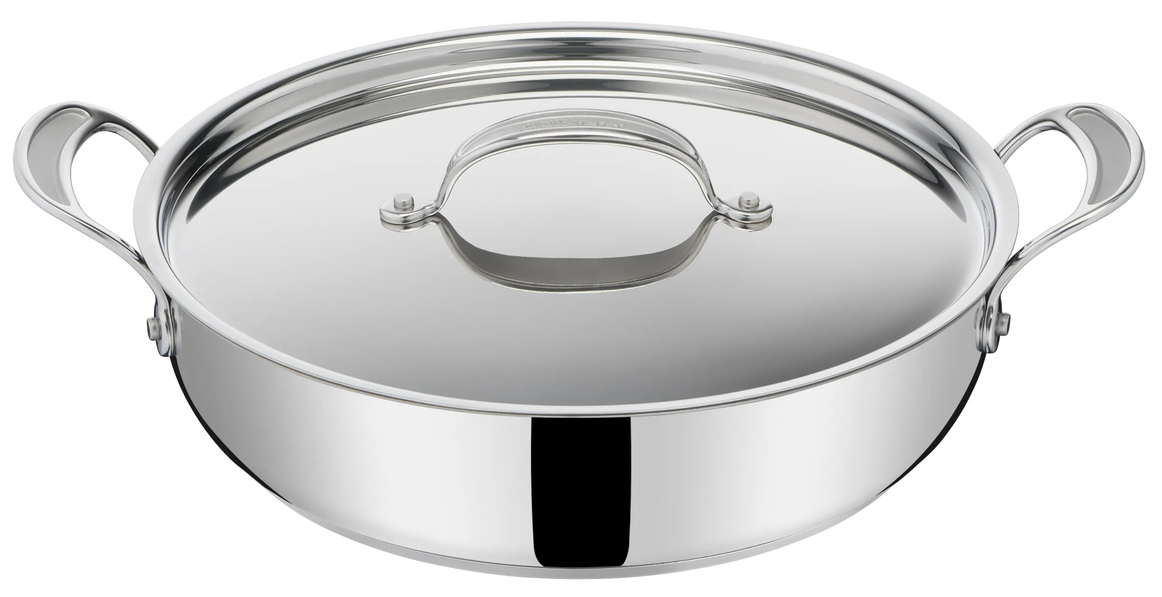 Jamie Oliver by Tefal Cooks Classic Stainless Steel Non-stick Induction Shallowpan 30cm   Lid