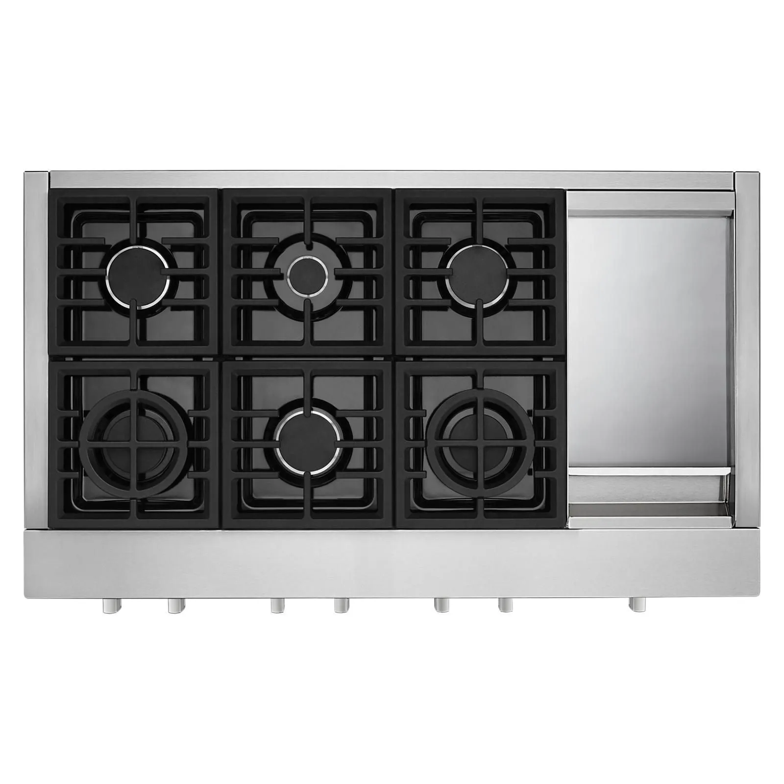 KitchenAid Stainless Steel 48" Commercial Gas Cooktop - KCGC558JSS