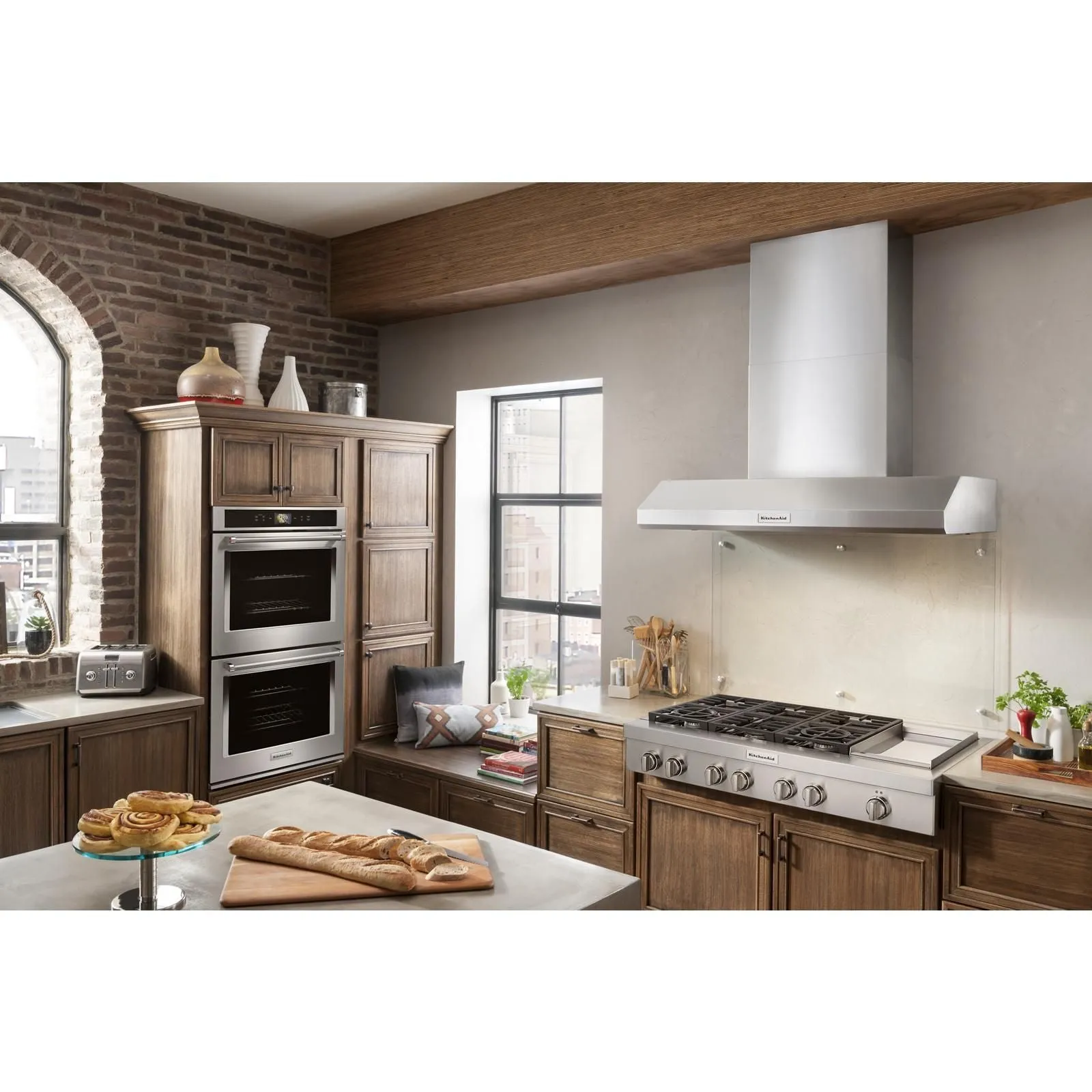 KitchenAid Stainless Steel 48" Commercial Gas Cooktop - KCGC558JSS