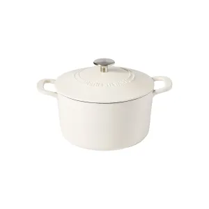 Martha Stewart Cast Iron 7-Qt. Dutch Oven - LINEN ONE SIZE