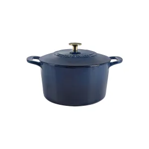 Martha Stewart Cast Iron 7-Qt. Dutch Oven - NAVY ONE SIZE