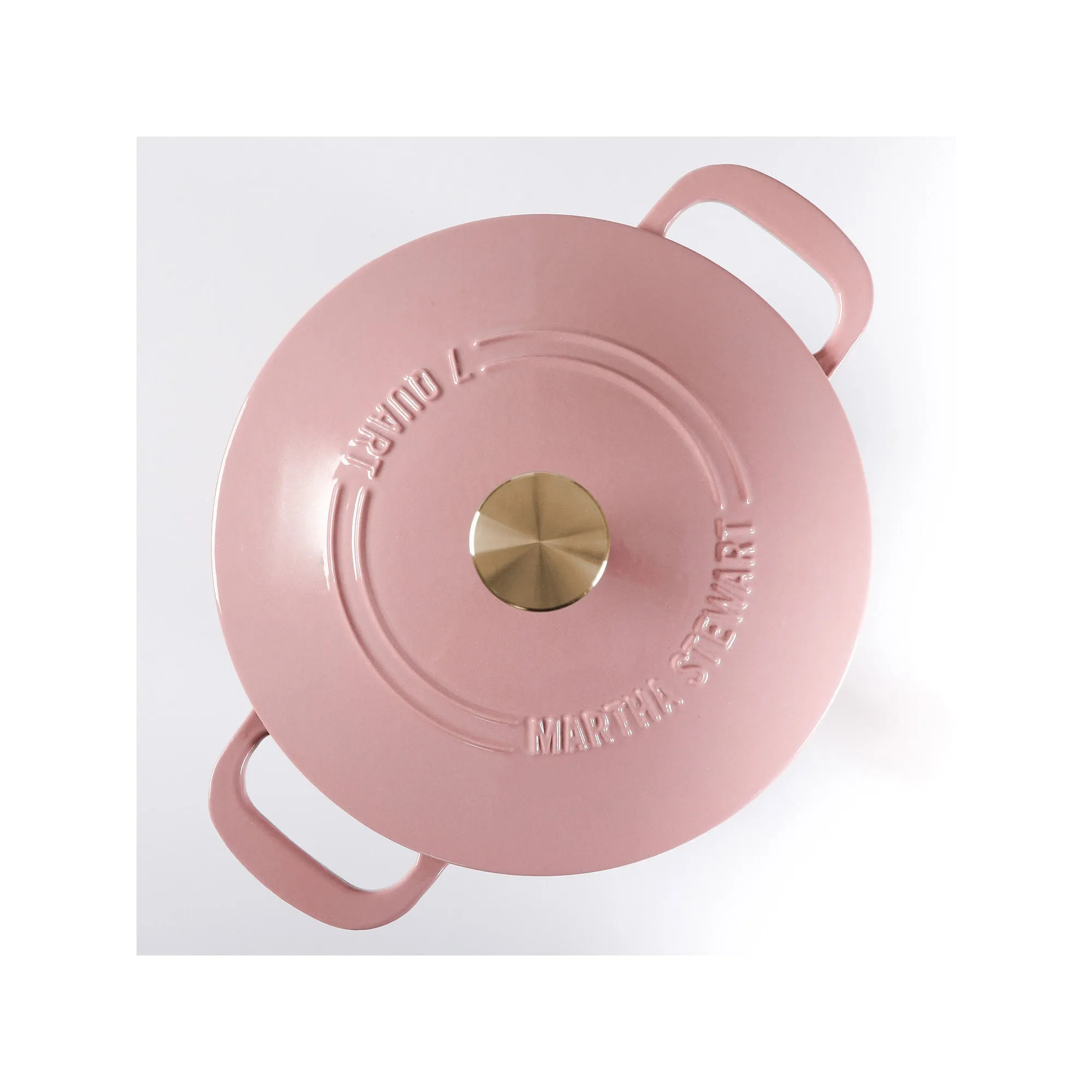 Martha Stewart Cast Iron 7-Qt. Dutch Oven - PINK ONE SIZE