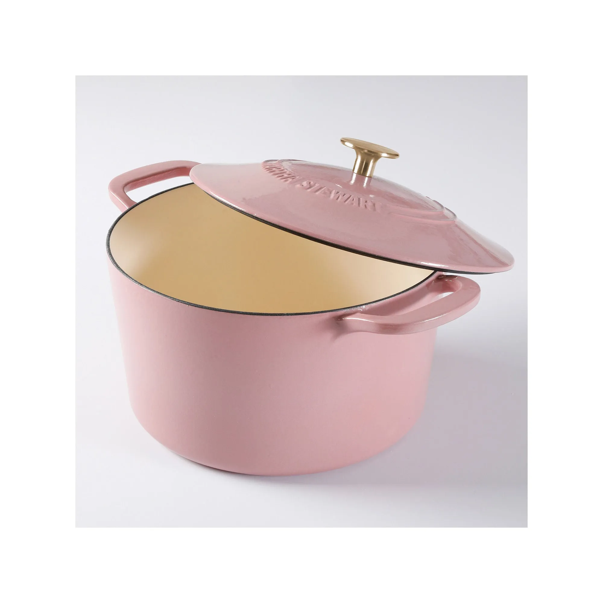 Martha Stewart Cast Iron 7-Qt. Dutch Oven - PINK ONE SIZE