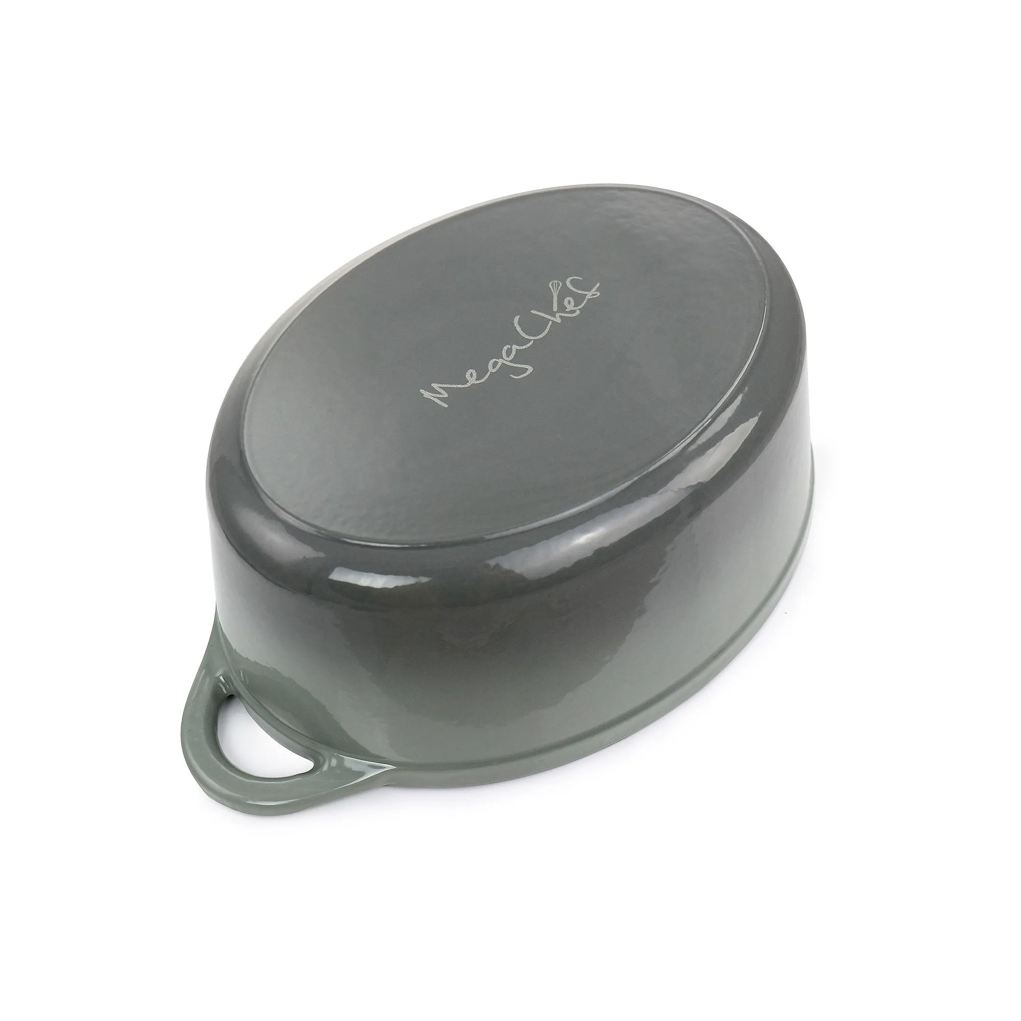 Megachef 7-Qt Cast Iron Dutch Oven - GRAY ONE SIZE