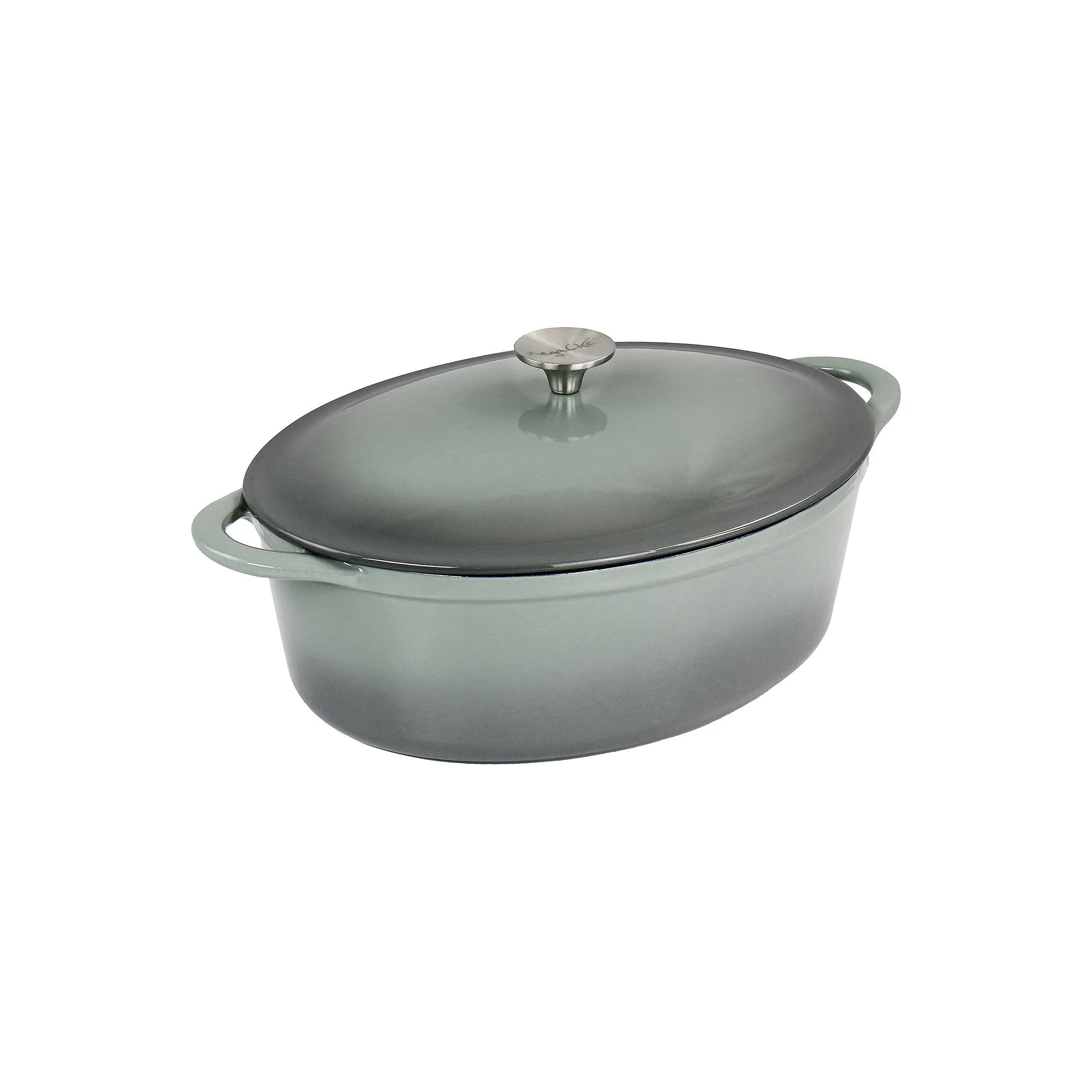 Megachef 7-Qt Cast Iron Dutch Oven - GRAY ONE SIZE