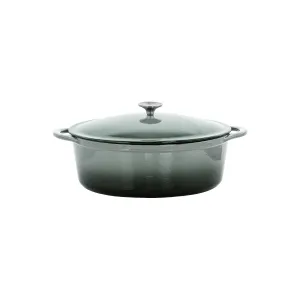Megachef 7-Qt Cast Iron Dutch Oven - GRAY ONE SIZE