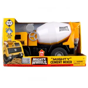 Mighty Wheels 16" Cement Mixer Truck with Realistic Sounds and Spinning Drum