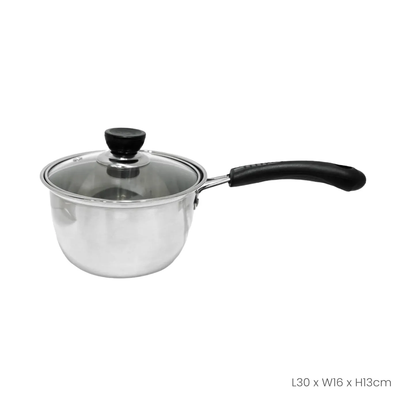 MILK POT 16CM GLASS COVER (HFH8714)