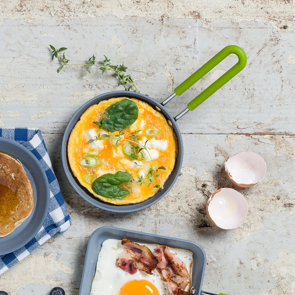 Mini Ceramic Nonstick 5" Round Frypan | Green