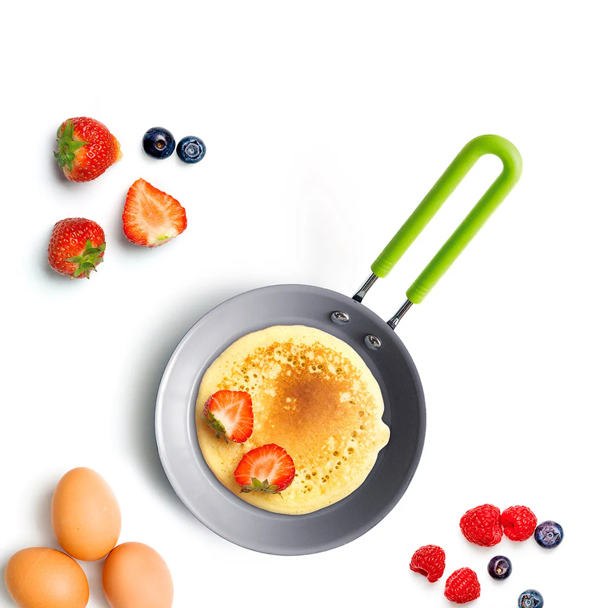 Mini Ceramic Nonstick 5" Round Frypan | Green