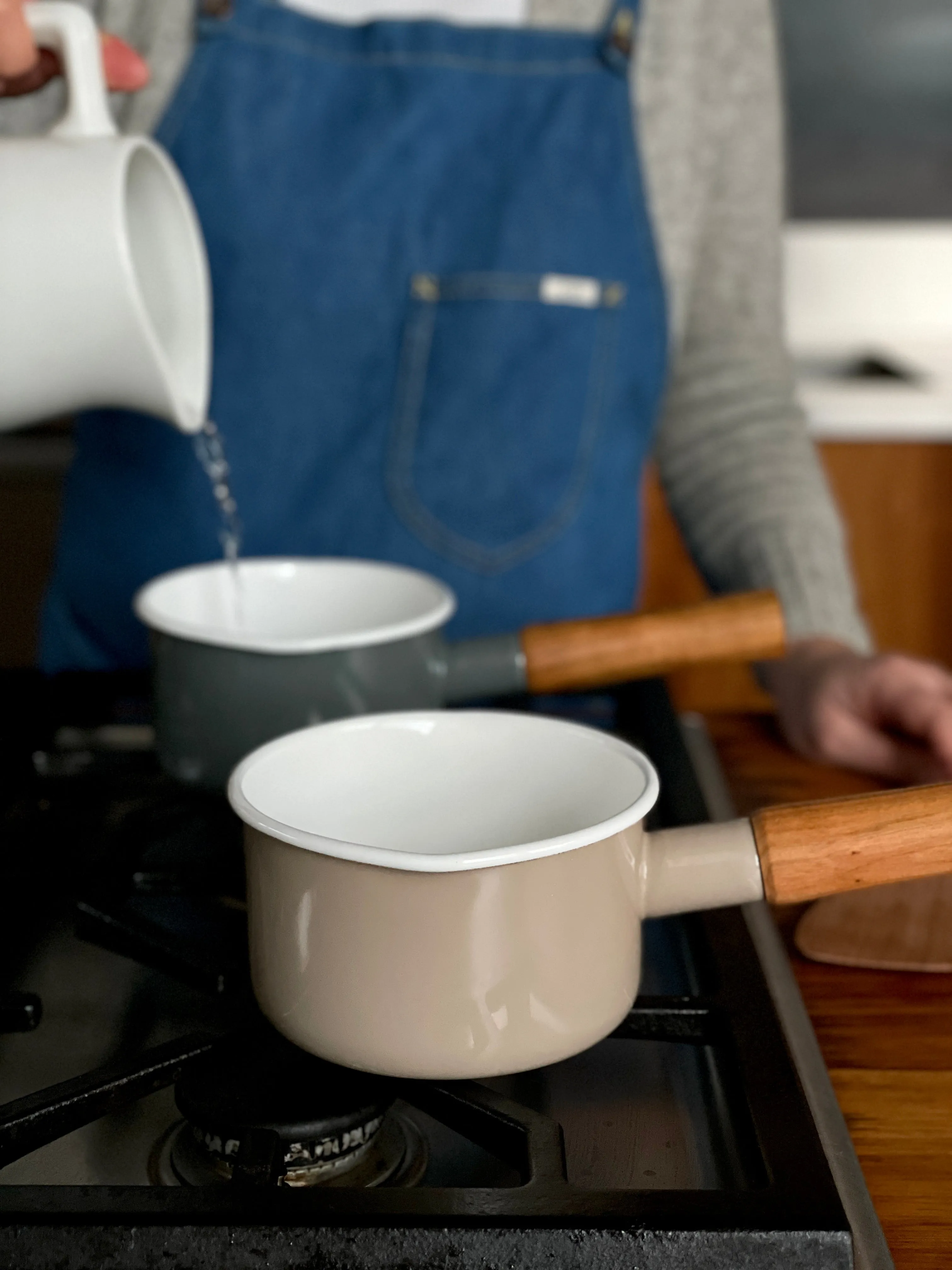 Noda Horo Couleur Enamel Milk Pan 12cm without lid