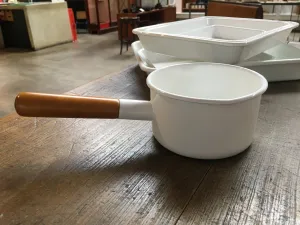 Noda Horo Pochika Enamel Milk Pan 12cm