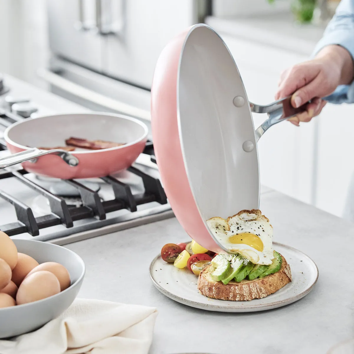 Nova Ceramic Nonstick 10-Piece Cookware Set | Coral