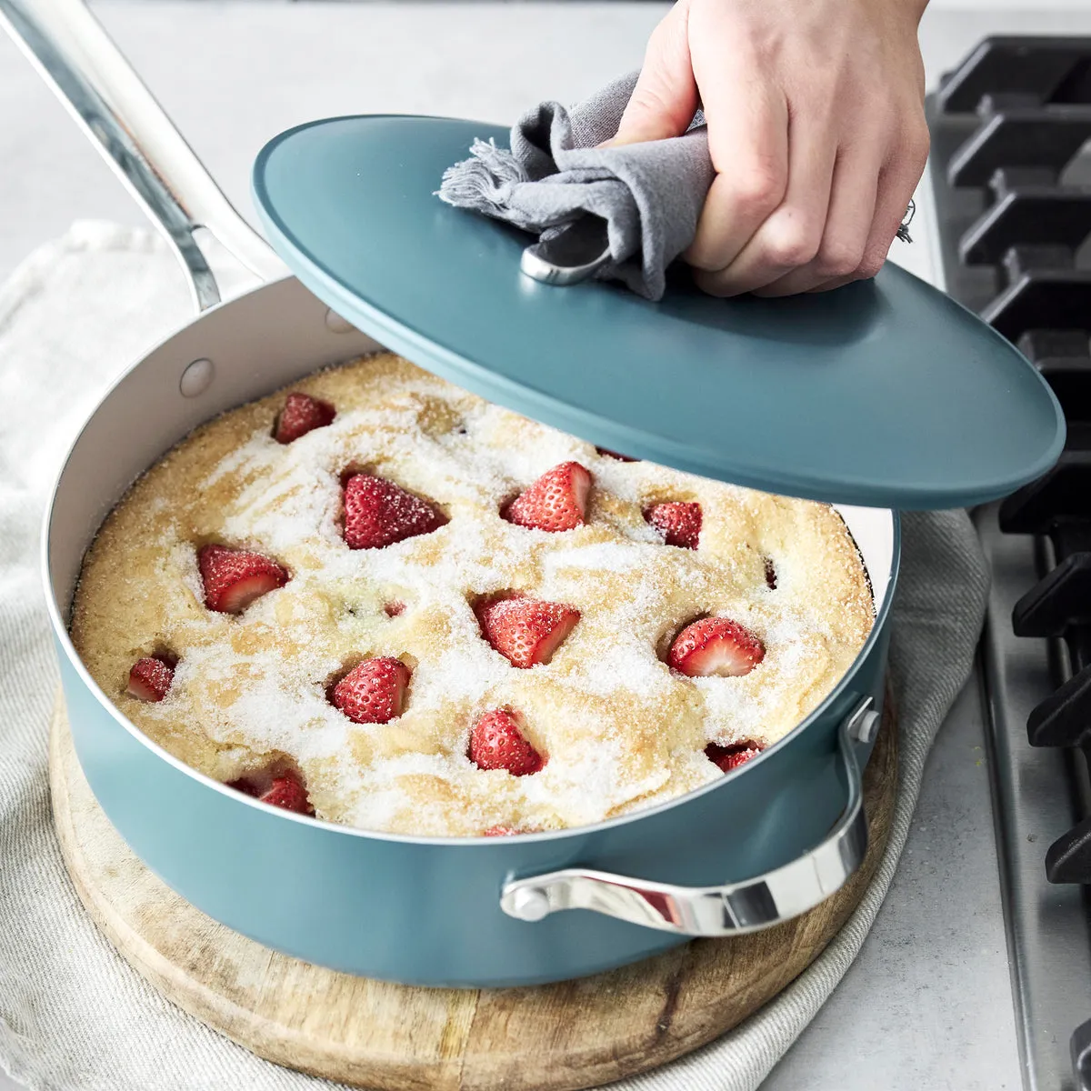 Nova Ceramic Nonstick 3-Piece Cookware Set | Deep Teal