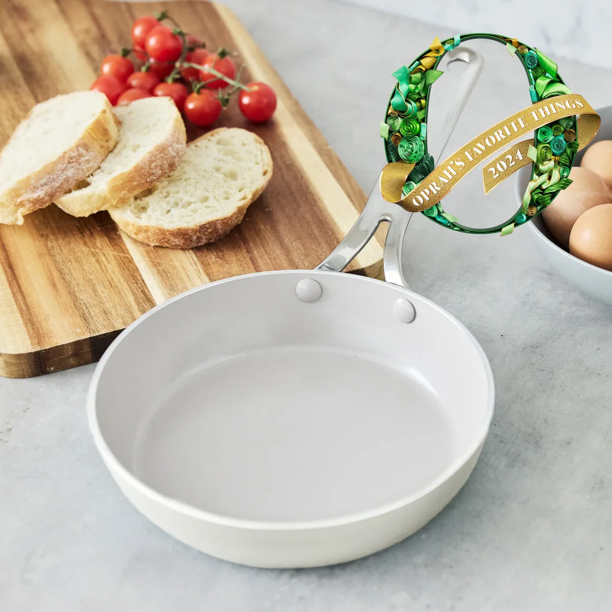 Nova Ceramic Nonstick 8" Frypan | Cream