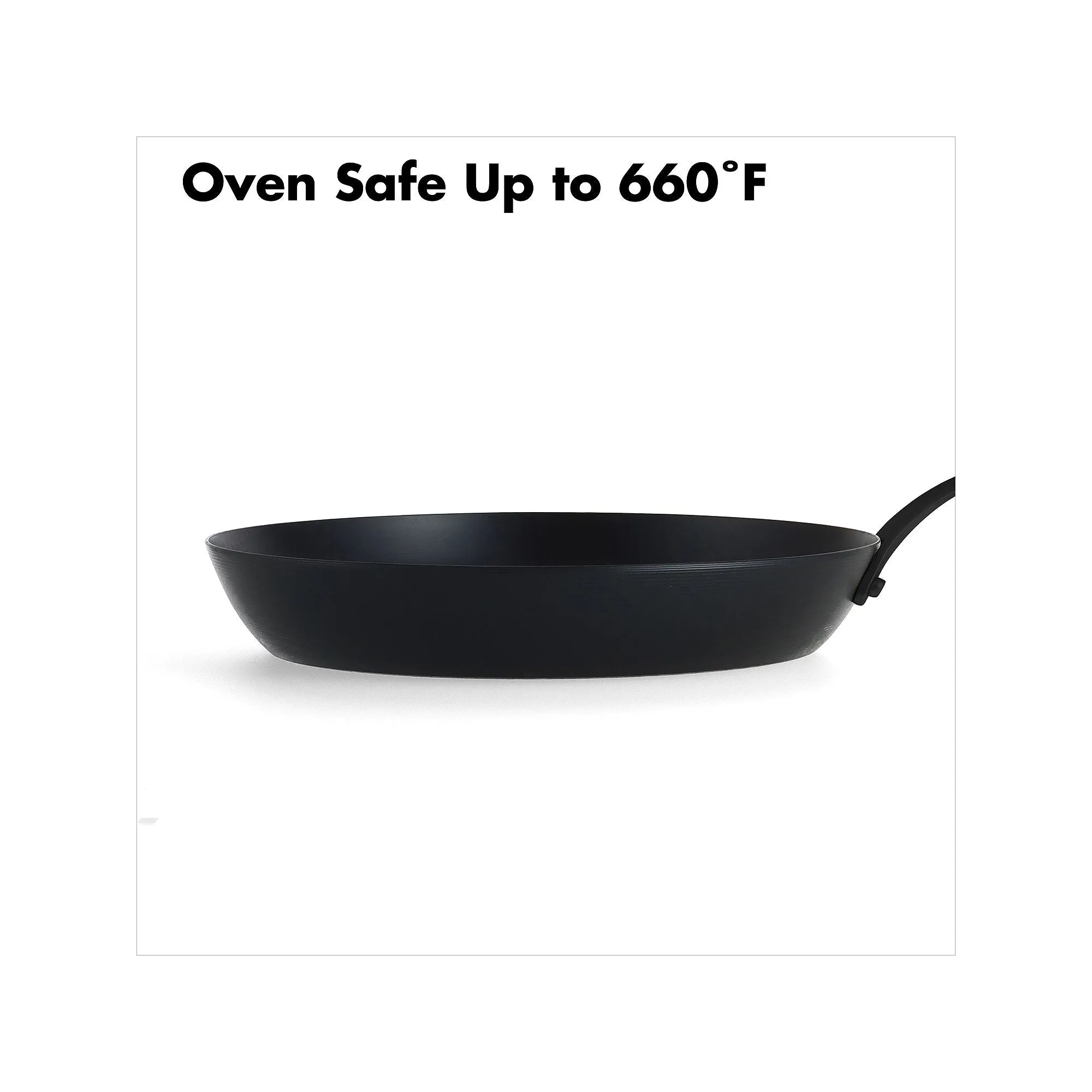 Oxo Black Steel 10" Frying Pan With Silicone Sleeve CC005100-001 - BLACK ONE SIZE