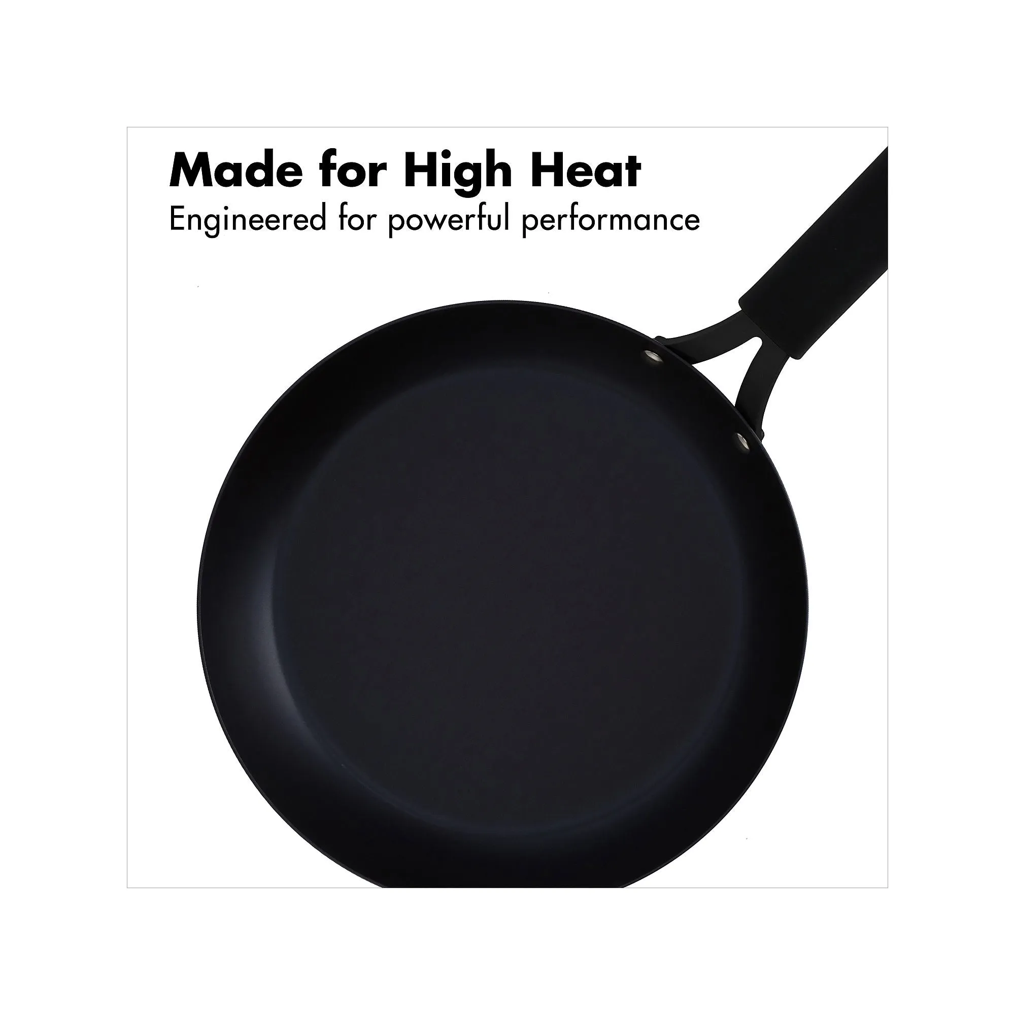 Oxo Black Steel 10" Frying Pan With Silicone Sleeve CC005100-001 - BLACK ONE SIZE