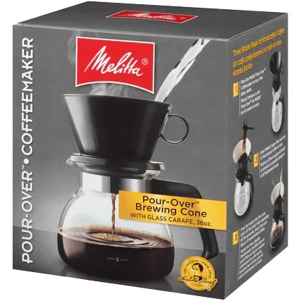 Pour-Over Coffeemaker & Glass Carafe Set - 36oz