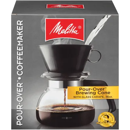 Pour-Over Coffeemaker & Glass Carafe Set - 36oz