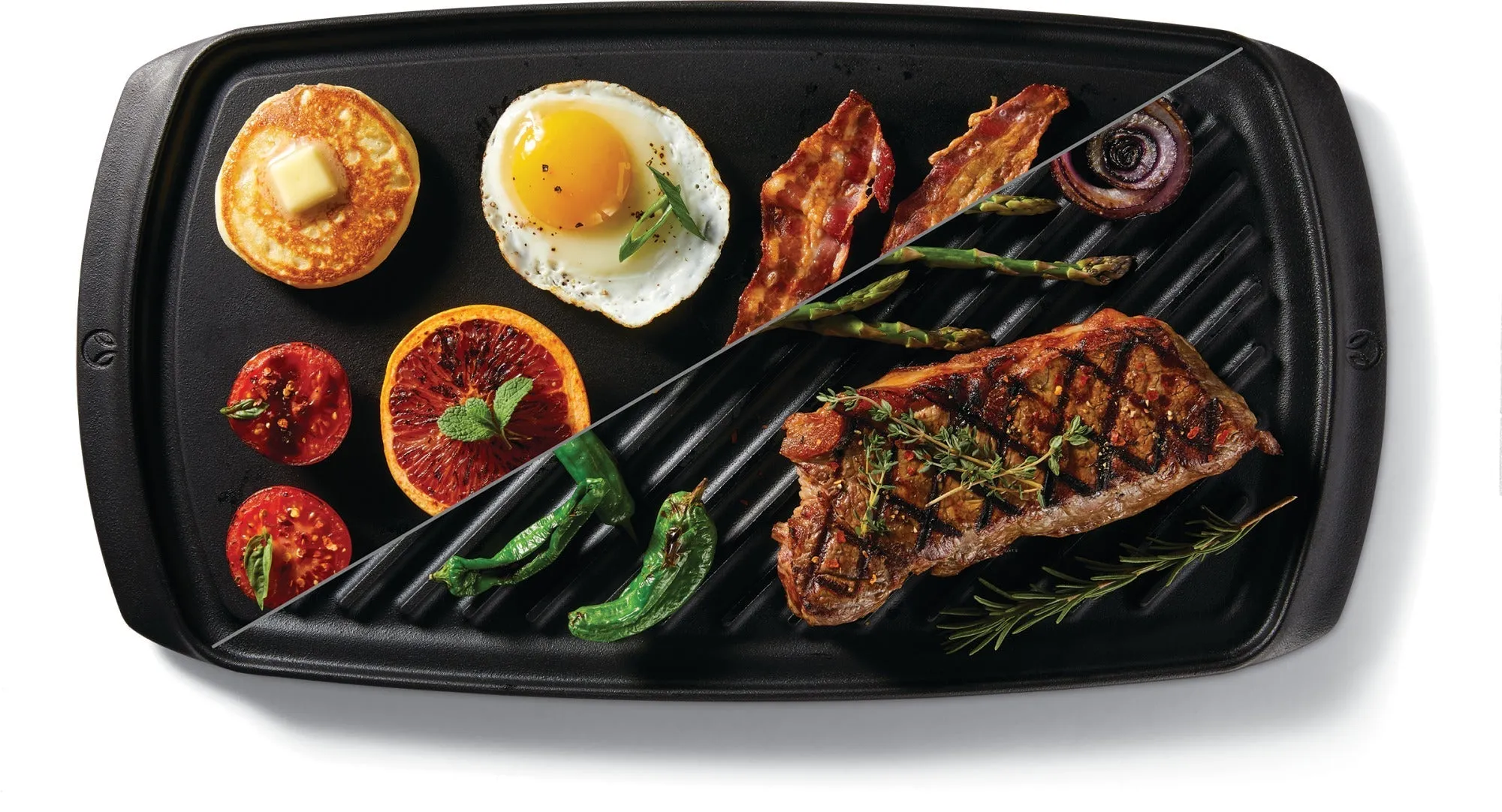 Pre-Seasoned Cast Iron Reversible Grill and Griddle