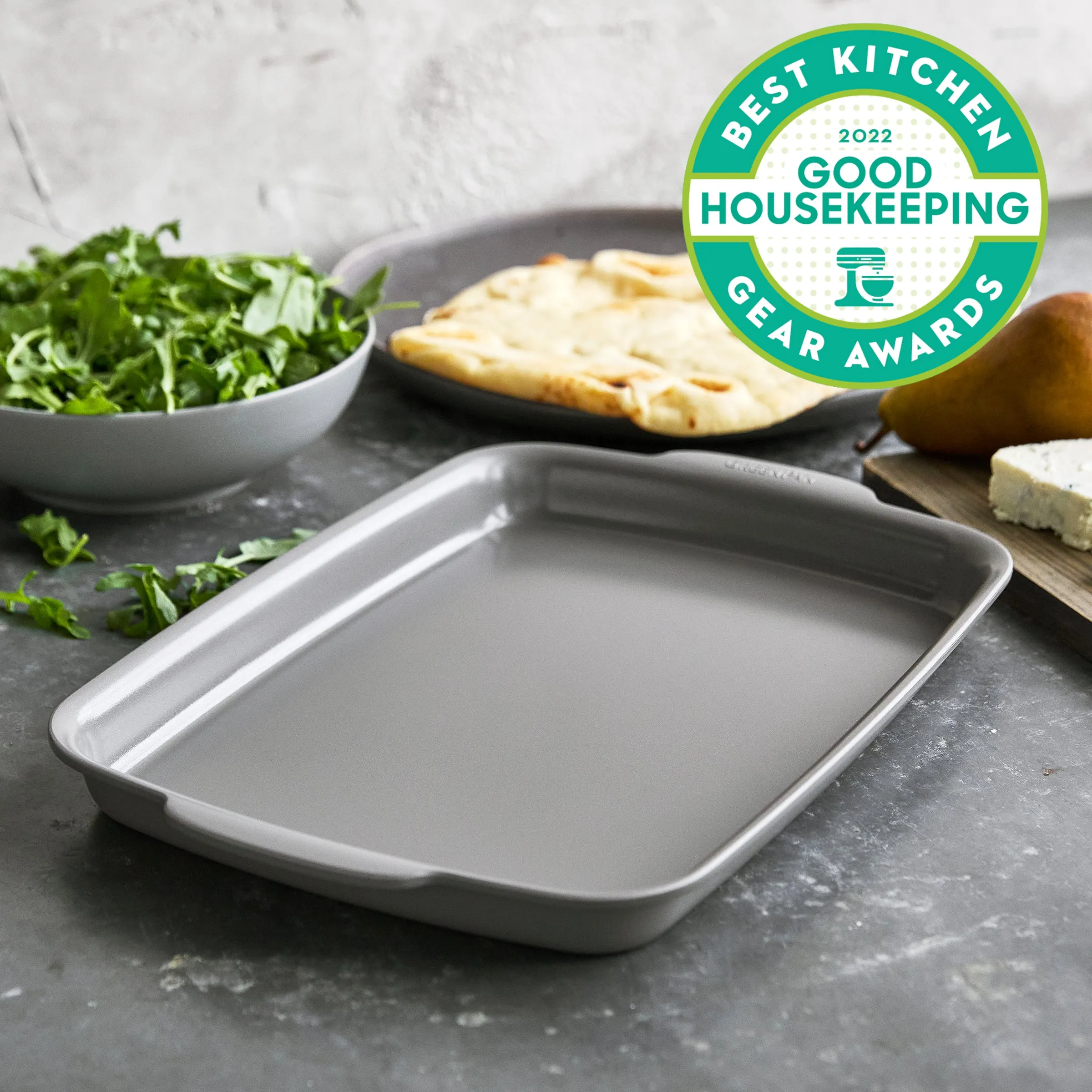 Premiere Ovenware Ceramic Nonstick 13" x 9" Quarter Sheet Pan